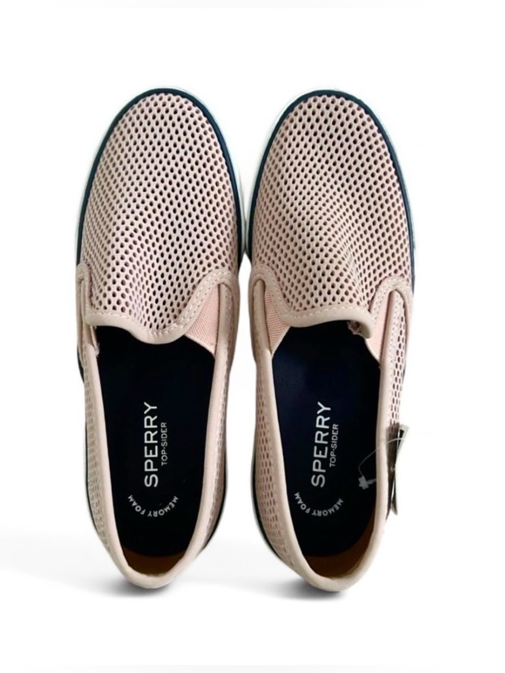NWT Sperry Rose Colored Rubber Slip-On  Sneakers for Women Sz 7